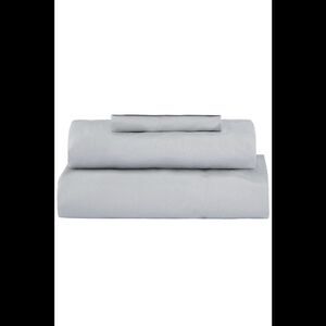 Bokser Home 100% Long Staple Cotton Percale Bed Sheets Set Pebble Grey